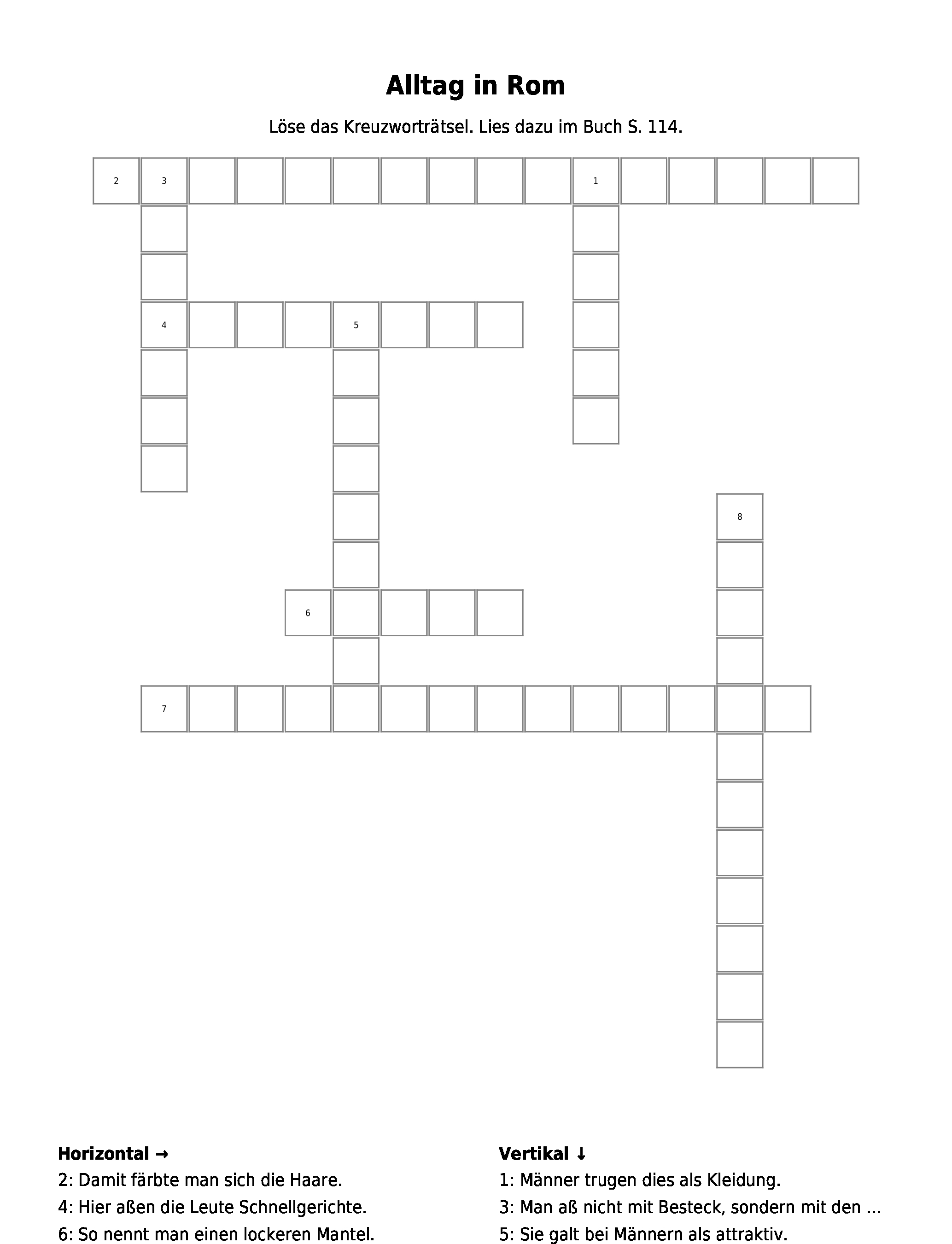 Kreuzworträtsel Kreuzworträtsel