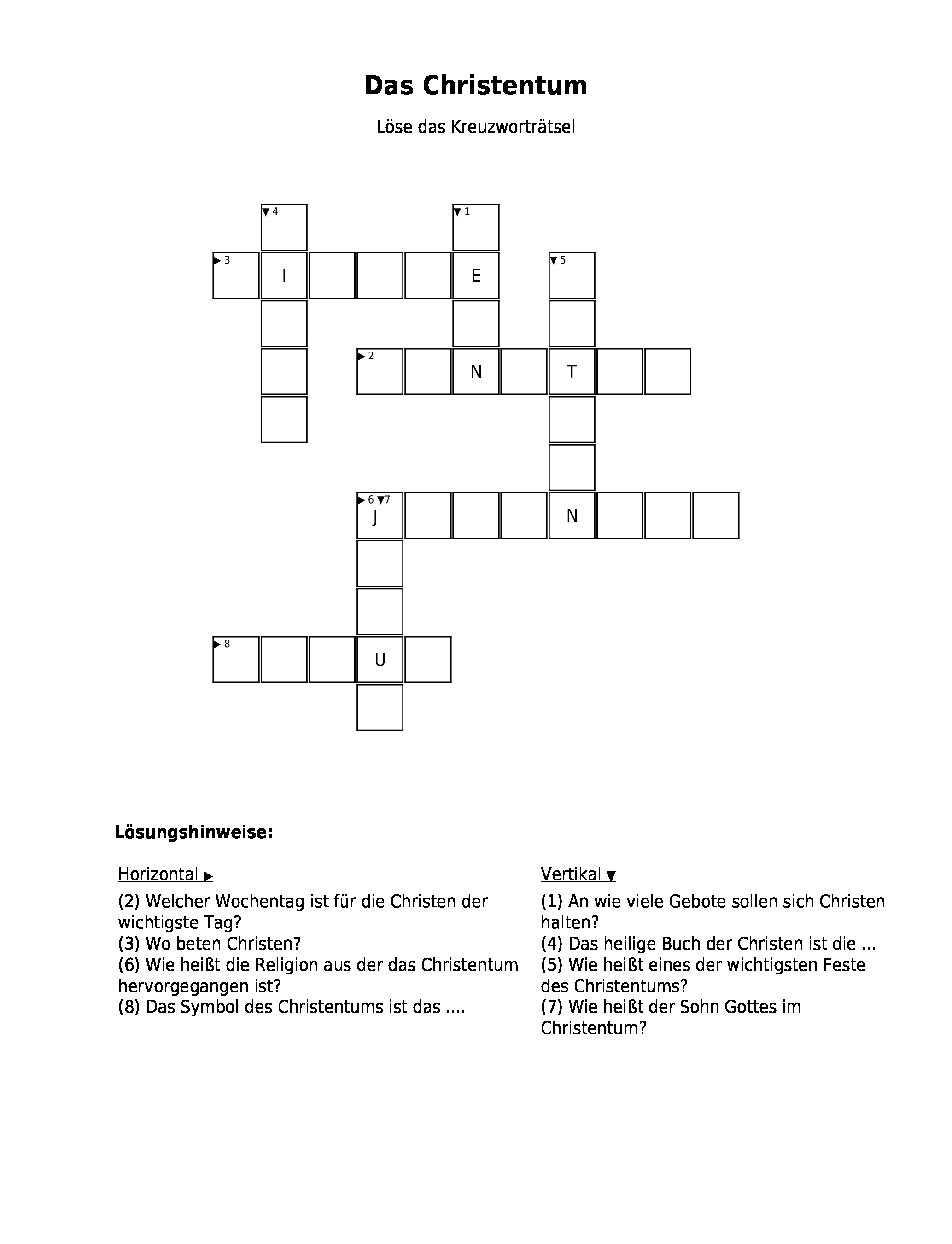 Kreuzworträtsel